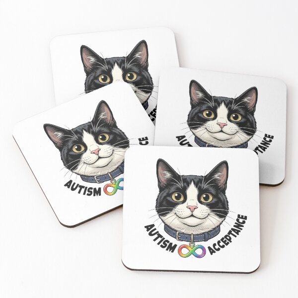 Item preview, Tuxedo Cat - Autism Acceptance designed and sold by Luan Huynh.