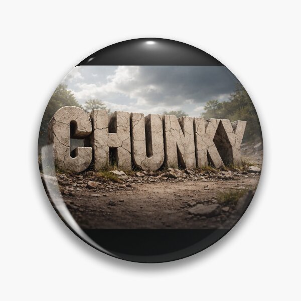 Item preview, Chunky Typography Stone Text Design – Bold 3D Rugged Style designed and sold by GarnerSupplyCo.