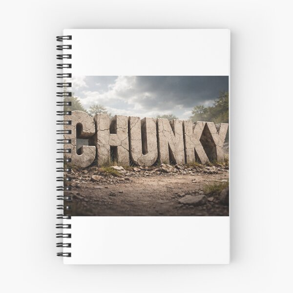 Item preview, Chunky Typography Stone Text Design – Bold 3D Rugged Style designed and sold by GarnerSupplyCo.