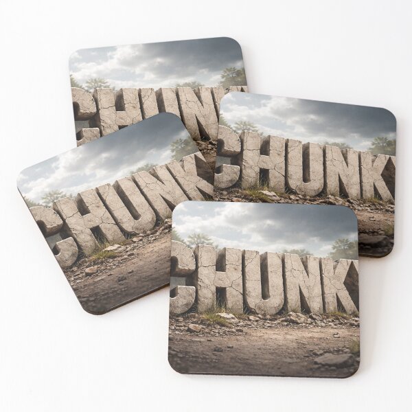 Item preview, Chunky Typography Stone Text Design – Bold 3D Rugged Style designed and sold by GarnerSupplyCo.