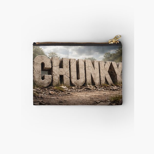 Item preview, Chunky Typography Stone Text Design – Bold 3D Rugged Style designed and sold by GarnerSupplyCo.