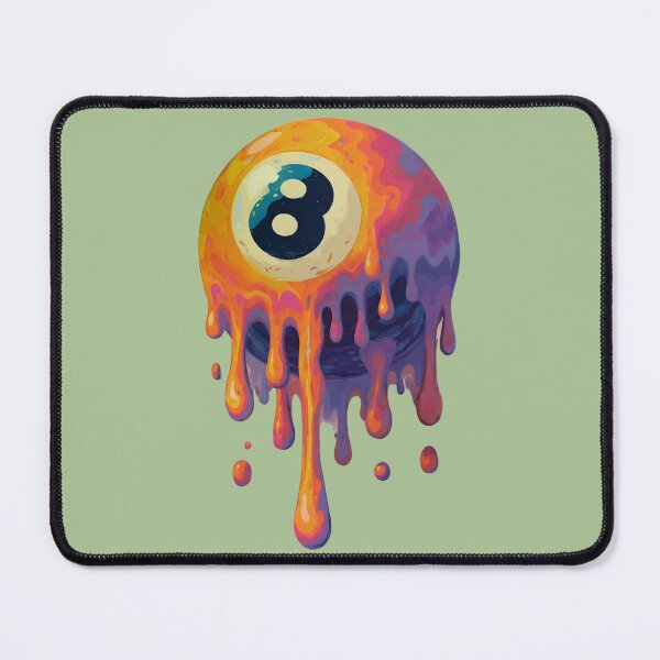 Item preview, Melting Colorful Surrealist 8-Ball Pool Design designed and sold by VantagePrints.