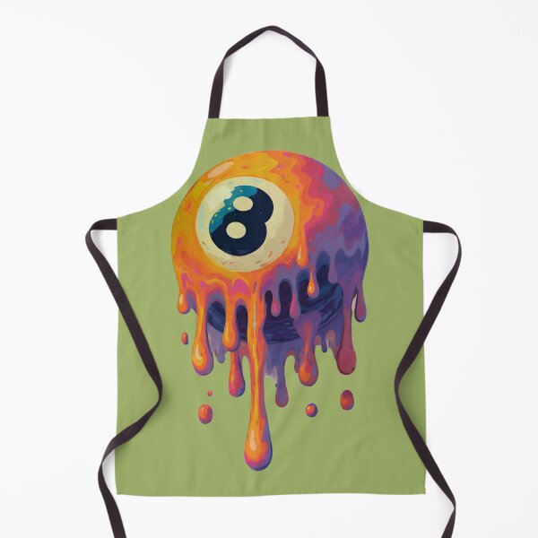 Item preview, Melting Colorful Surrealist 8-Ball Pool Design designed and sold by VantagePrints.