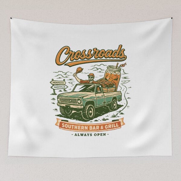 Item preview, Crossroads Southern Bar & Grill T-Shirt designed and sold by Matinez Pink.