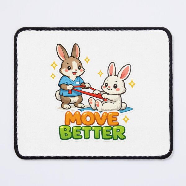 Item preview, Move Better Physical Therapy Bunny Rehab Cute PT Motivation Recovery Design designed and sold by ClinicalHubs.