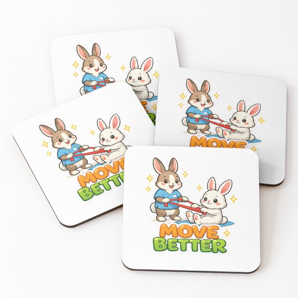 Item preview, Move Better Physical Therapy Bunny Rehab Cute PT Motivation Recovery Design designed and sold by ClinicalHubs.