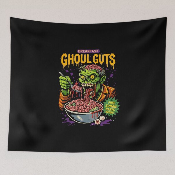 Item preview, Ghoul Guts Breakfast Cereal T-Shirt designed and sold by Matinez Pink.