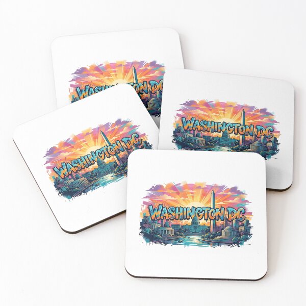 Item preview, Washington DC Graffiti Street Art Colorful Skyline designed and sold by Fenay Designs.