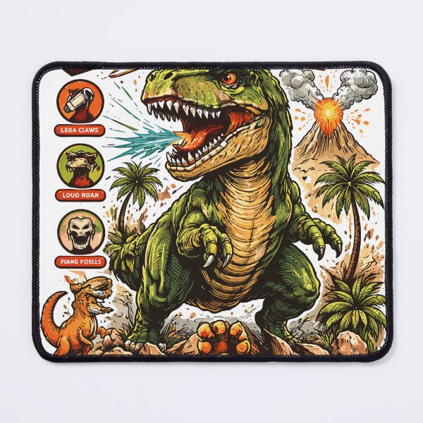 Item preview, Roaring Dinosaurs T-Shirt designed and sold by Matinez Pink.