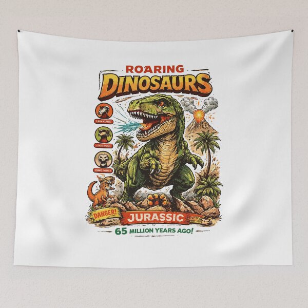 Item preview, Roaring Dinosaurs T-Shirt designed and sold by Matinez Pink.