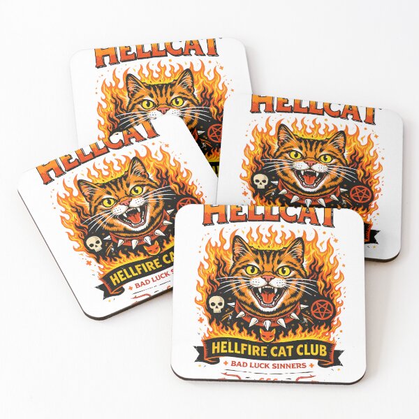 Item preview, Hellfire Cat Club T-Shirt designed and sold by Matinez Pink.