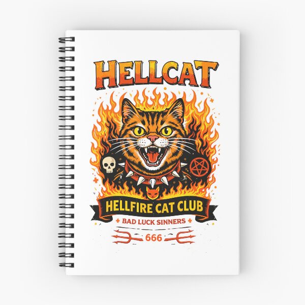 Item preview, Hellfire Cat Club T-Shirt designed and sold by Matinez Pink.
