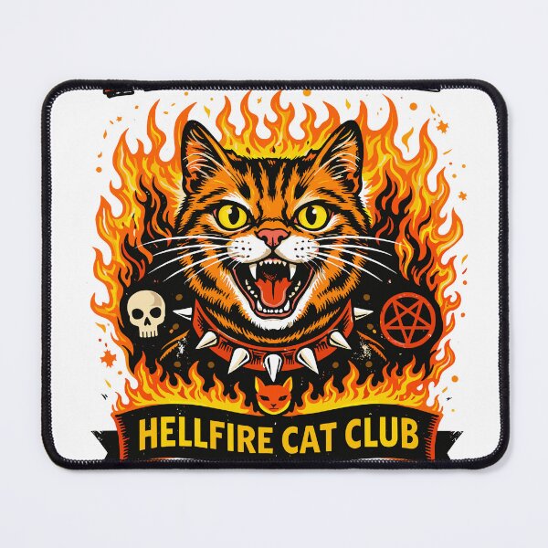 Item preview, Hellfire Cat Club T-Shirt designed and sold by Matinez Pink.