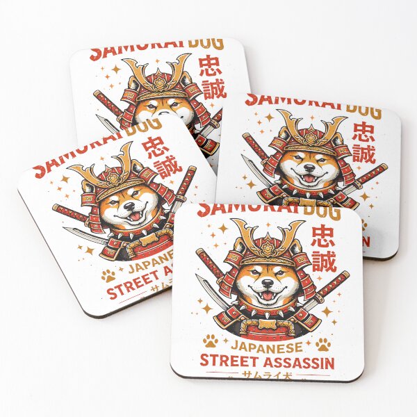 Item preview, Samurai Dog Japanese Street Assassin T-Shirt designed and sold by Matinez Pink.