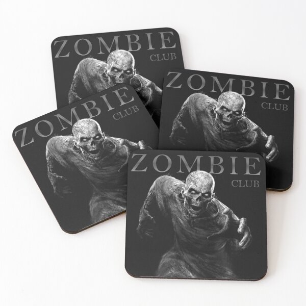 Item preview, Zombie Club black and white design designed and sold by Fantasy-art-z.