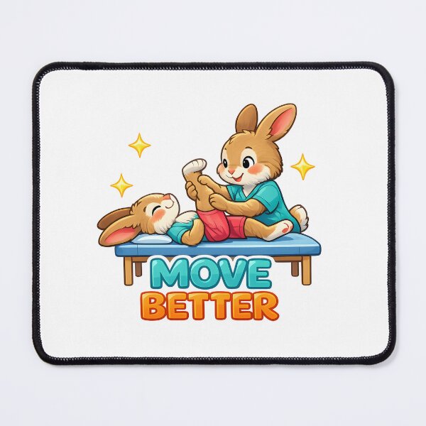 Item preview, Move Better Physical Therapy Bunny Rehab Cute PT Recovery Motivation Design designed and sold by ClinicalHubs.
