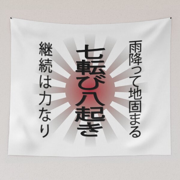 Item preview, Motivational Japanese Proverbs Typography  designed and sold by DrTol.