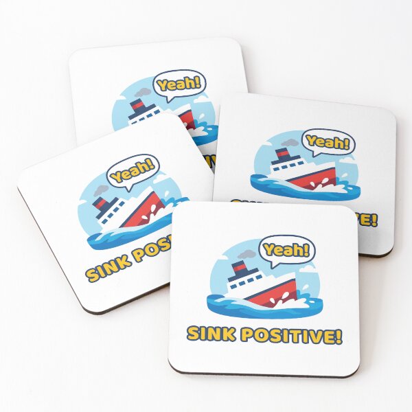 Item preview, Sinking ship: Sink positive! (colorful) designed and sold by WurmWeb.DesignShop.
