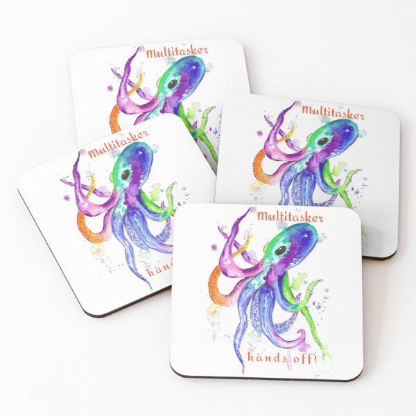 Item preview, Neon Octopus Multitasker Hands Off designed and sold by DesignsbyHope1.