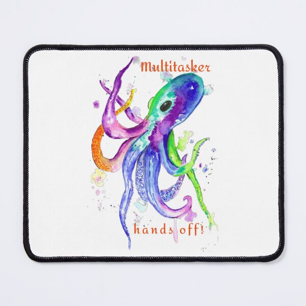 Item preview, Neon Octopus Multitasker Hands Off designed and sold by DesignsbyHope1.