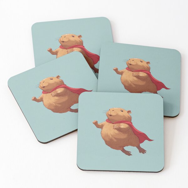 Item preview, Cute Flying Capybara Superhero Animal Lover designed and sold by NicolasGlowArt.