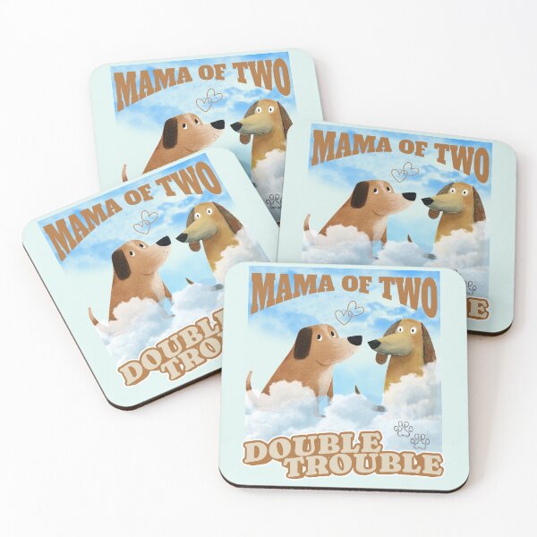 Item preview, Mama of Two Double Trouble Dogs Vintage Aesthetic designed and sold by Teez Haven.