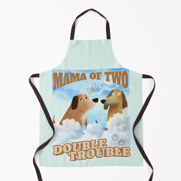 Item preview, Mama of Two Double Trouble Dogs Vintage Aesthetic designed and sold by Teez Haven.