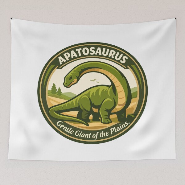 Item preview, Apatosaurus Gentle Giant Emblem designed and sold by WildlifeInc.