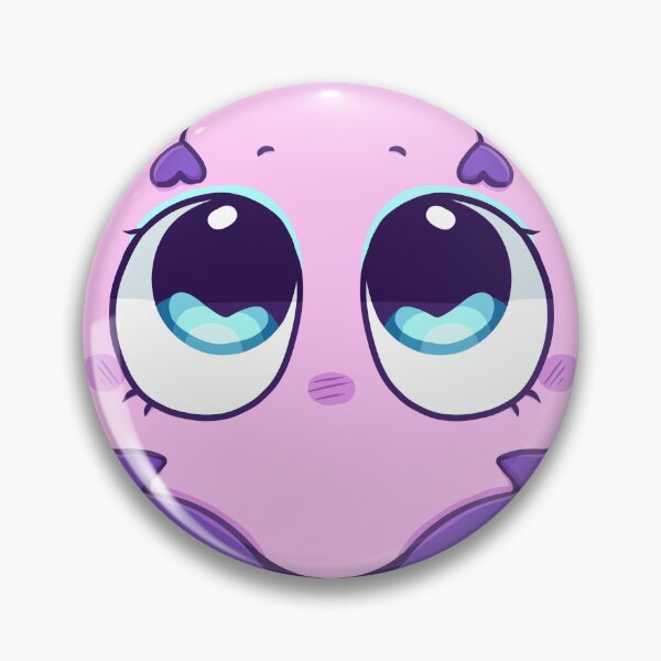 Item preview, Flutter dandys world circle pin designed and sold by Cup-Moss.