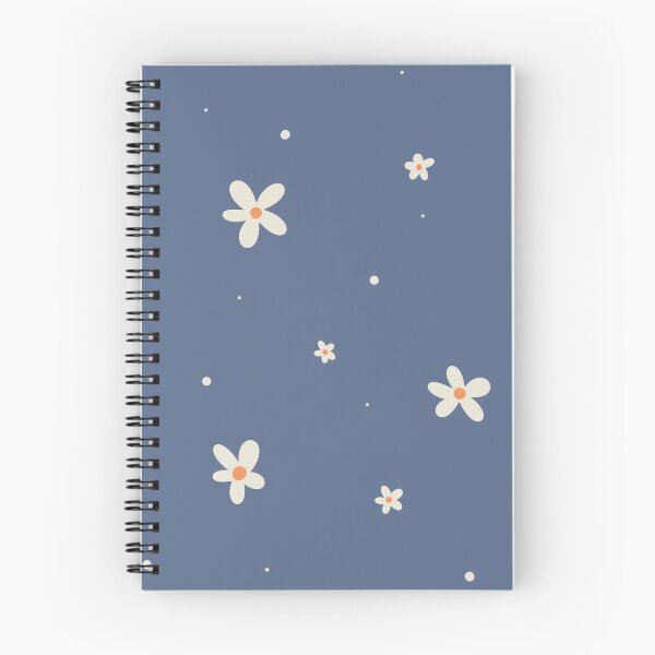 Item preview, Blue Daisy Toss Pattern designed and sold by MoonwillowArt.