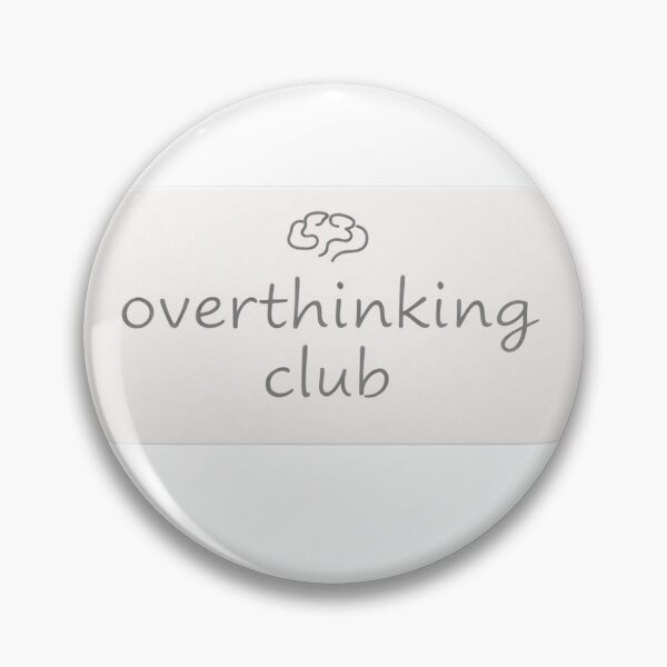 Artikelvorschau, Aufkleber „Clean White Serif Overthinking Text Sticker“ entworfen und verkauft von LYZ7VANI.