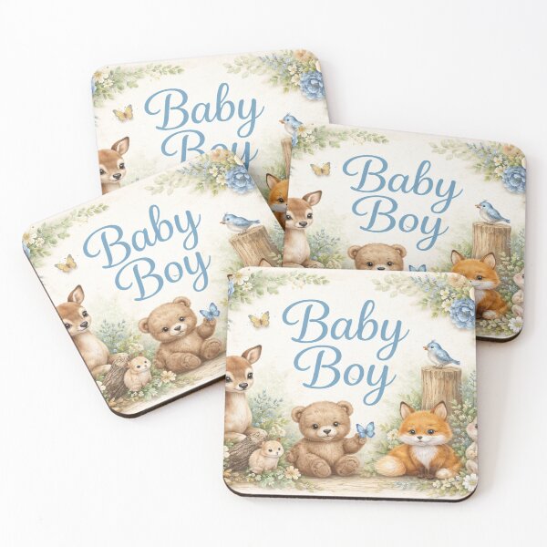 Item preview, Baby Boy Woodland Animals Nursery Design designed and sold by CLOUTKULT.