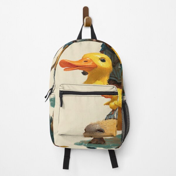 Item preview, Capybara Knight Riding Rubber Duck Fantasy Art designed and sold by NicolasGlowArt.