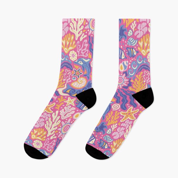 Item preview, Ocean Rhythm Garden in pink designed and sold by PenguinHouse.