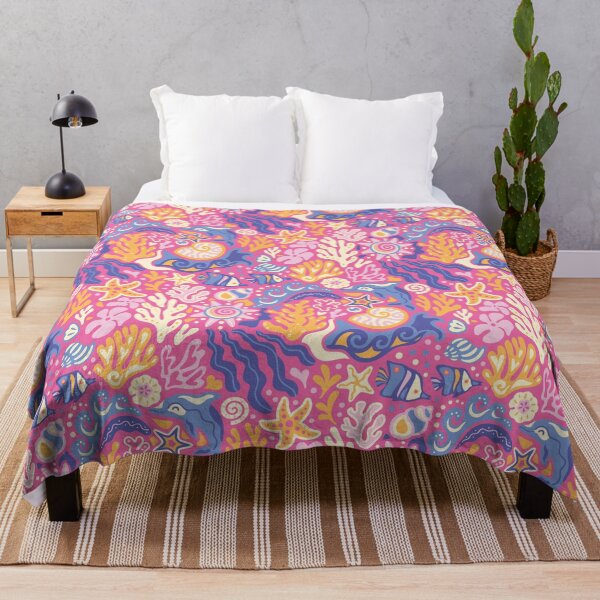 Item preview, Ocean Rhythm Garden in pink designed and sold by PenguinHouse.