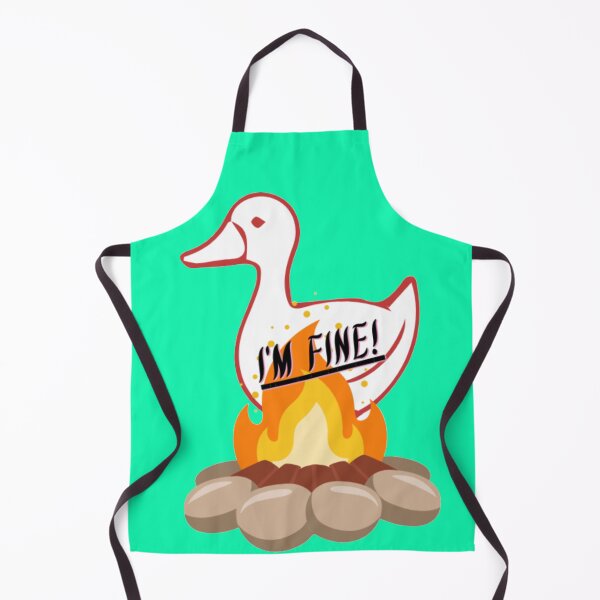 Item preview, Its fine i'm fine everything is fine duck silly goose typography t shirt design designed and sold by MedRoh.