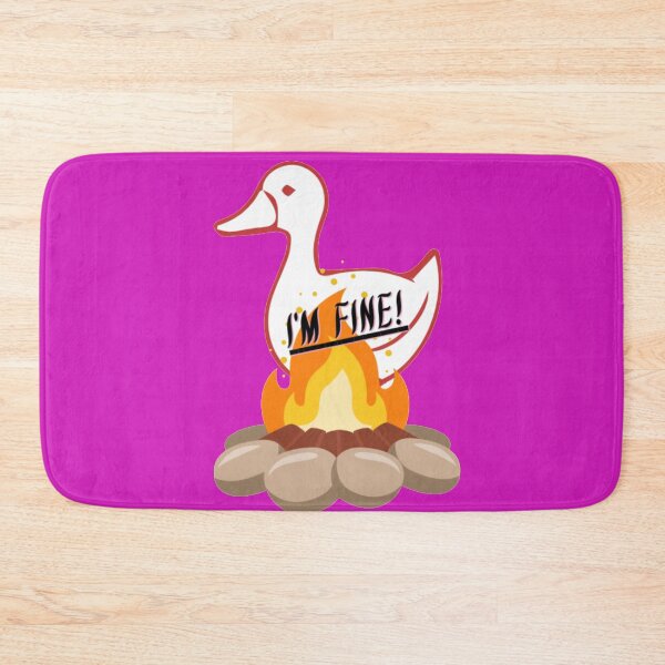 Item preview, Its fine i'm fine everything is fine duck silly goose typography t shirt design designed and sold by MedRoh.