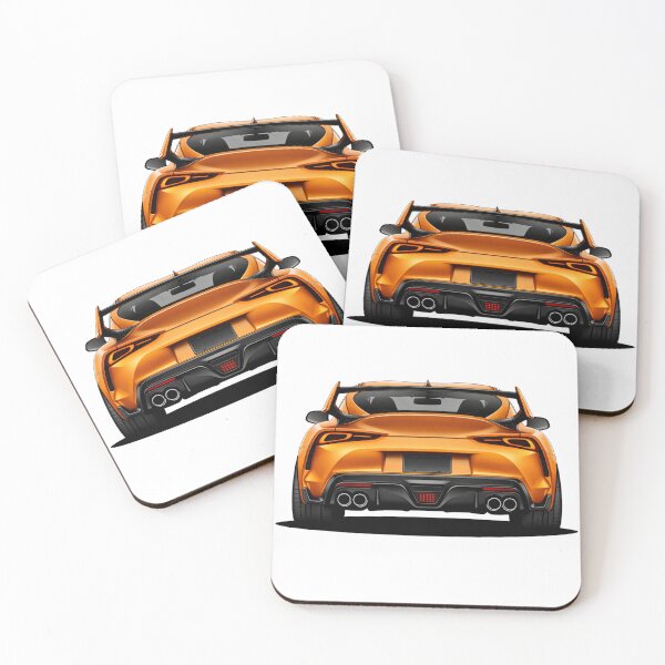 Item preview, Orange Performance Sports Car Rear View – Street Racing Design designed and sold by GT Garage.