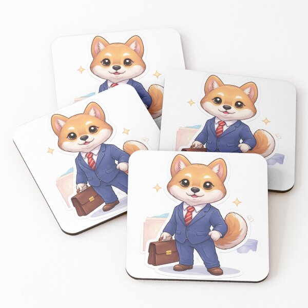 Item preview, CEO Puppy Funny Business Dog Kawaii Boss Sticker designed and sold by Dasts Cart.