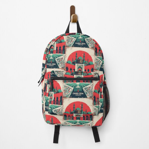 Item preview, Oued Zem Morocco Retro Vintage Travel Design designed and sold by TravelersGems.