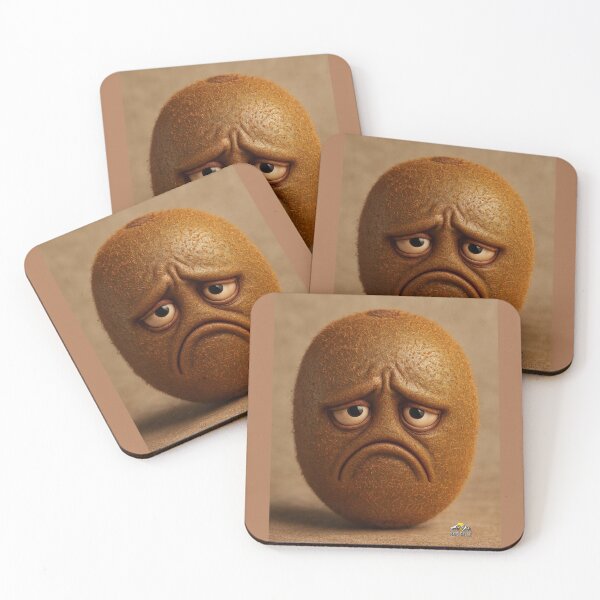Item preview, Sad Kiwi Character Fruit Art designed and sold by NOMISKISAW.