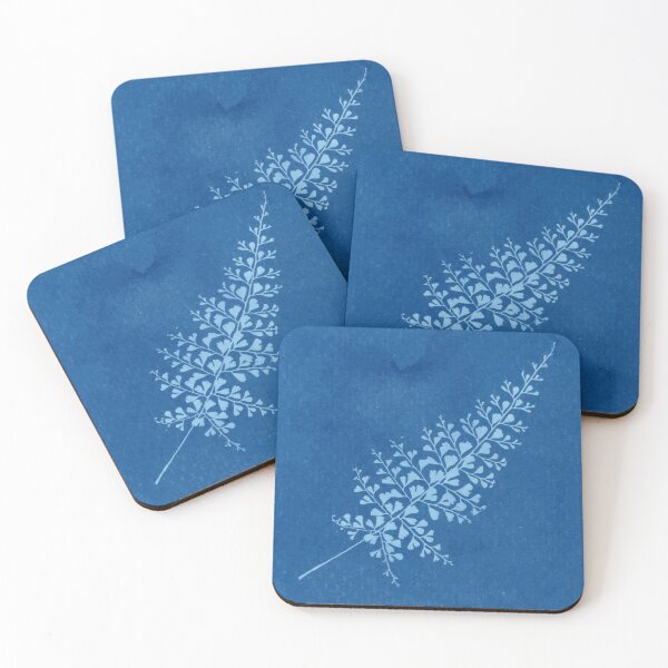 Item preview, Fern leaf, Cyanotype, blue sunprint art, experimental photography designed and sold by SWSandraWechner.