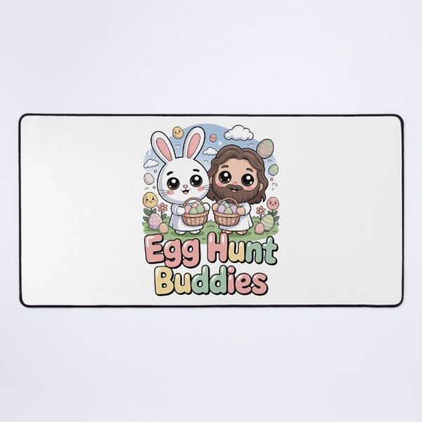 Item preview, Egg Hunt Buddies Cute Easter Bunny and Jesus Kawaii T-Shirt V5 designed and sold by DarylWelsh2024.