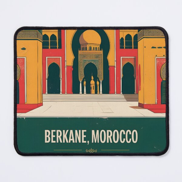 Item preview, Berkane Morocco Retro Vintage Travel Design designed and sold by TravelersGems.