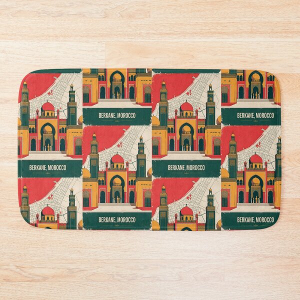 Item preview, Berkane Morocco Retro Vintage Travel Design designed and sold by TravelersGems.