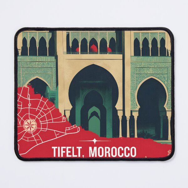 Item preview, Tifelt Morocco Retro Vintage Travel Design designed and sold by TravelersGems.