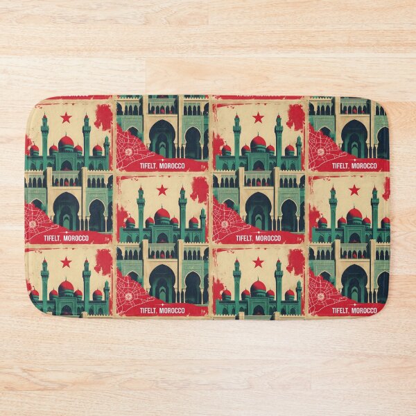 Item preview, Tifelt Morocco Retro Vintage Travel Design designed and sold by TravelersGems.