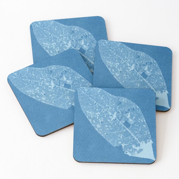Item preview, Leaf III, Cyanotype, blue sunprint art, experimental photography designed and sold by SWSandraWechner.