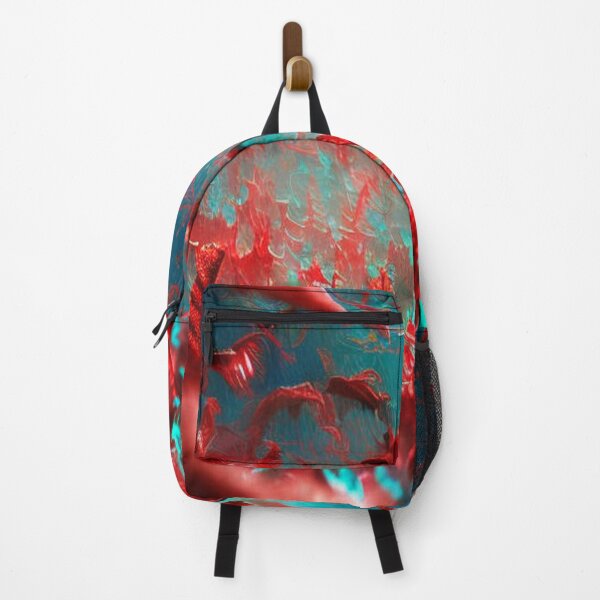 Item preview, Surreal Underwater Coral Dreamscape in Red and Turquoise – Abstract Ocean Art by FotoworldEdel designed and sold by FotoworldEdel.
