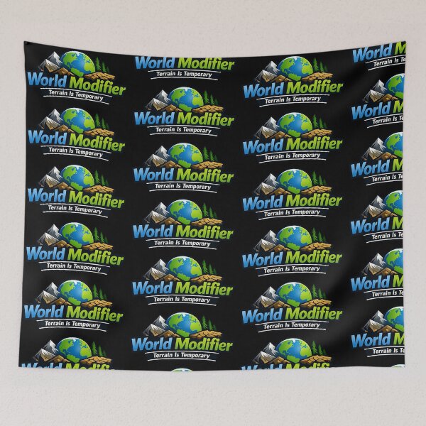 Item preview, World Modifier Terrain Is Temporary Funny Gaming Design designed and sold by TeeTimeTreasure.